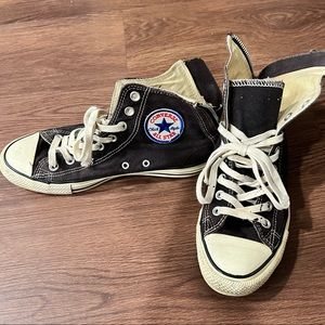 Women’s Navy Converse Chuck Taylor Back Zip High Top Sneakers